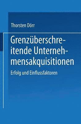 bokomslag Grenzberschreitende Unternehmensakquisitionen