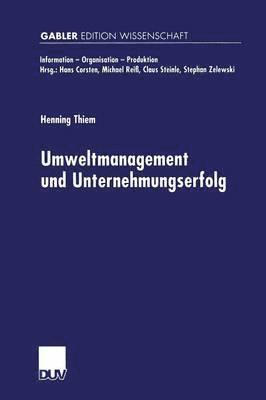 bokomslag Umweltmanagement und Unternehmungserfolg