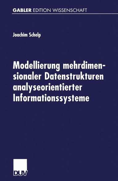 bokomslag Modellierung mehrdimensionaler Datenstrukturen analyseorientierter Informationssysteme