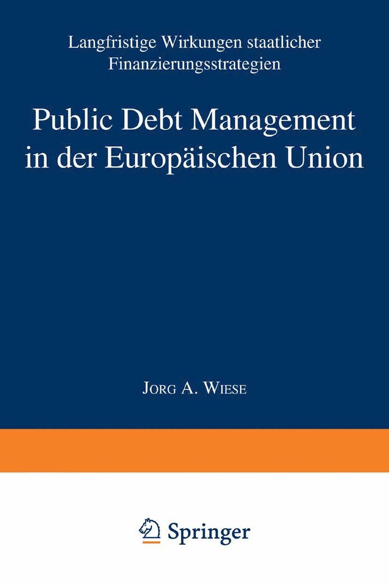 Public Debt Management in der Europäischen Union