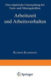 bokomslag Arbeitszeit und Arbeitsverhalten