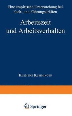 Arbeitszeit und Arbeitsverhalten 1