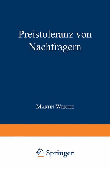 bokomslag Preistoleranz von Nachfragern