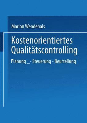 Kostenorientiertes Qualitatscontrolling 1