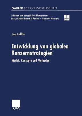 bokomslag Entwicklung von globalen Konzernstrategien