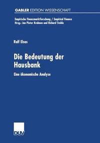 bokomslag Die Bedeutung der Hausbank