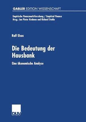 bokomslag Die Bedeutung der Hausbank