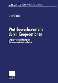 bokomslag Wettbewerbsvorteile durch Kooperationen