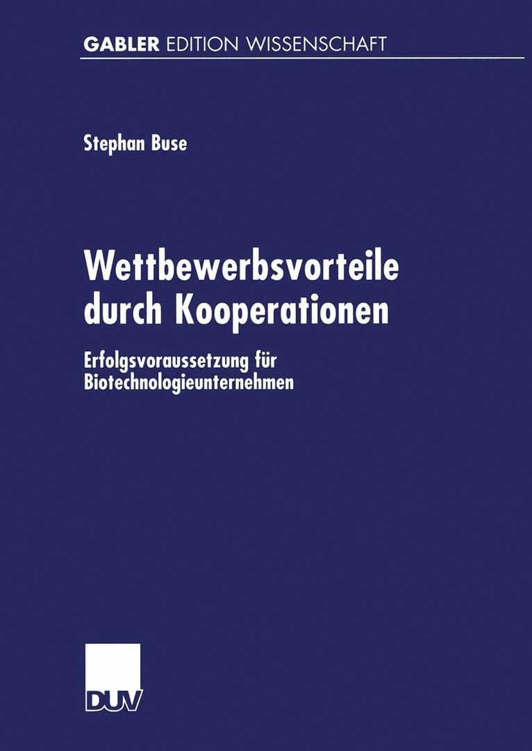 Stephan Buse - Wettbewerbsvorteile durch Kooperationen, Häftad
