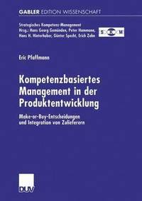 bokomslag Kompetenzbasiertes Management in der Produktentwicklung