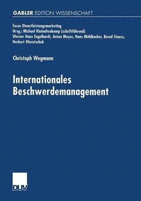 bokomslag Internationales Beschwerdemanagement