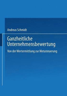 bokomslag Ganzheitliche Unternehmensbewertung: Von Der Wertermittlung Zur Metasteuerung