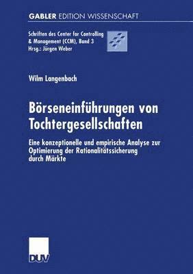 Wilm Langenbach - Börseneinführungen von Tochtergesellschaften, Häftad