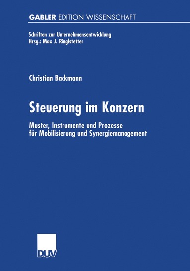 bokomslag Steuerung im Konzern