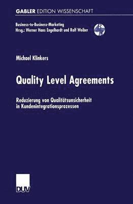 Quality Level Agreements 1