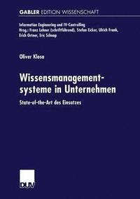 bokomslag Wissensmanagementsysteme in Unternehmen: State-Of-The-Art Des Einsatzes