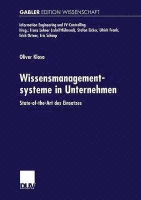 bokomslag Wissensmanagementsysteme in Unternehmen