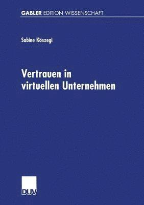 bokomslag Vertrauen in Virtuellen Unternehmen