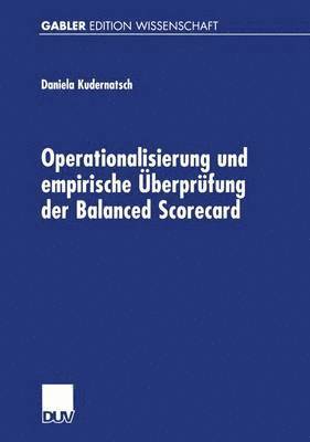 Operationalisierung und empirische berprfung der Balanced Scorecard 1