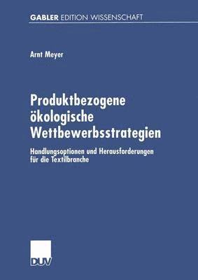 bokomslag Produktbezogene kologische Wettbewerbsstrategien