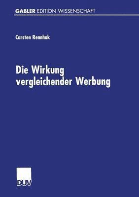 bokomslag Die Wirkung vergleichender Werbung