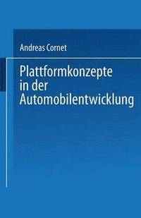 bokomslag Plattformkonzepte in der Automobilentwicklung