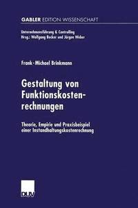 bokomslag Gestaltung von Funktionskostenrechnungen