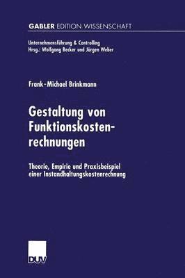 bokomslag Gestaltung von Funktionskostenrechnungen