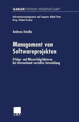 bokomslag Management von Softwareprojekten