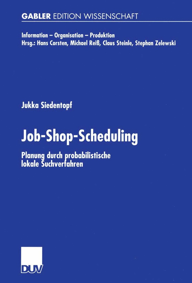 Jukka Siedentopf - Job-Shop-Scheduling, Häftad