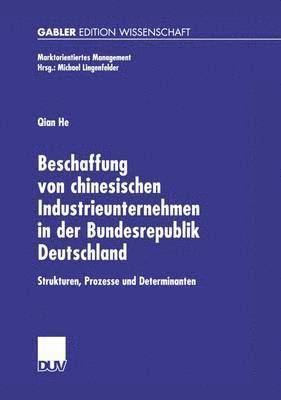 bokomslag Beschaffung von chinesischen Industrieunternehmen in der Bundesrepublik Deutschland