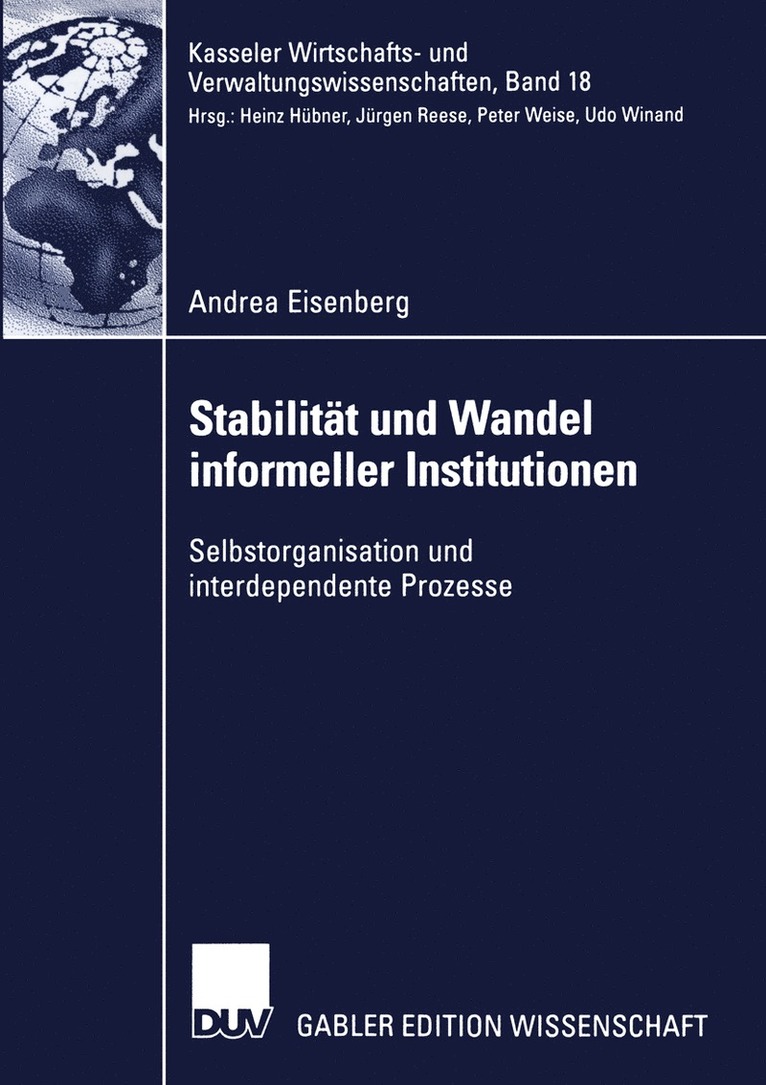 Andrea Eisenberg - Stabilität und Wandel informeller Institutionen, Häftad