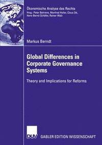 bokomslag Global Differences in Corporate Governance Systems