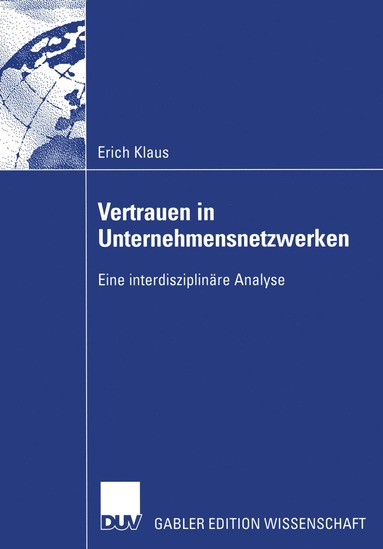 bokomslag Vertrauen in Unternehmensnetzwerken