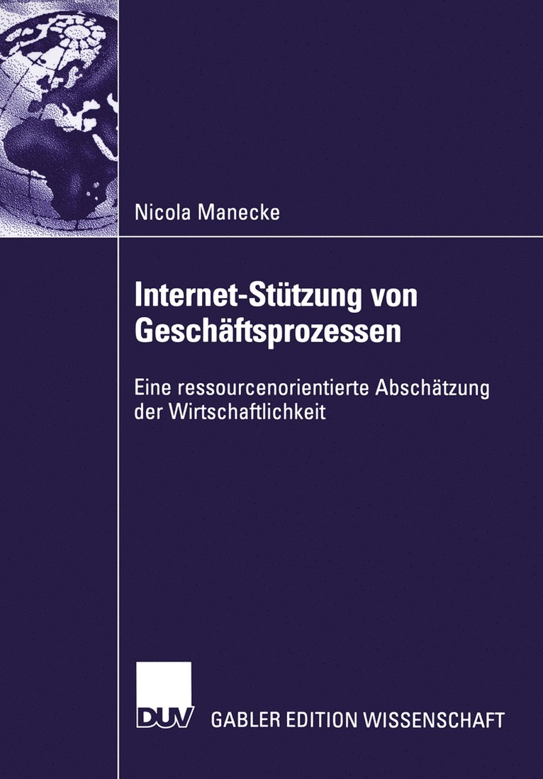 Nicola Manecke - Internet-Stützung von Geschäftsprozessen, Häftad