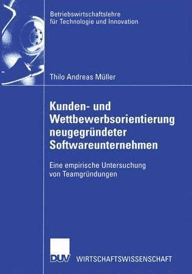 bokomslag Kunden- und Wettbewerbsorientierung neugegründeter Softwareunternehmen