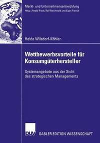 bokomslag Wettbewerbsvorteile für Konsumgüterhersteller
