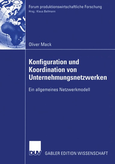 bokomslag Konfiguration und Koordination von Unternehmungsnetzwerken