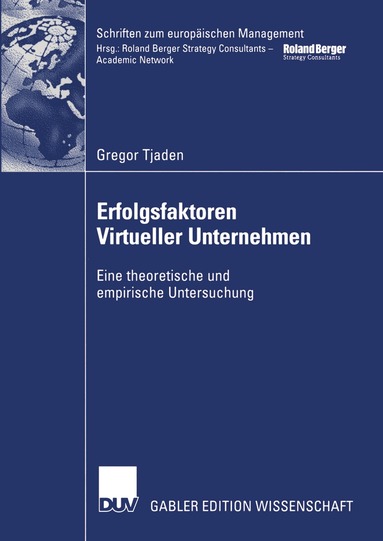 Gregor Tjaden - Erfolgsfaktoren Virtueller Unternehmen, Häftad