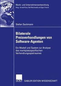 bokomslag Bilaterale Preisverhandlungen von Software-Agenten