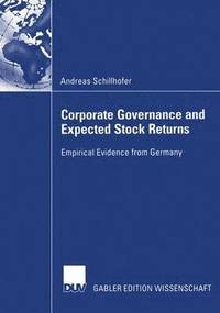 bokomslag Corporate Governance and Expected Stock Returns