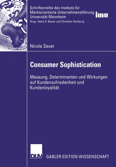 bokomslag Consumer Sophistication