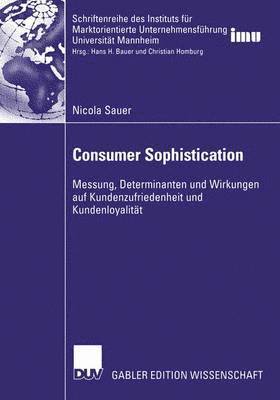 Consumer Sophistication 1