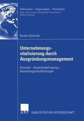 bokomslag Unternehmungsvitalisierung durch Ausgrndungsmanagement