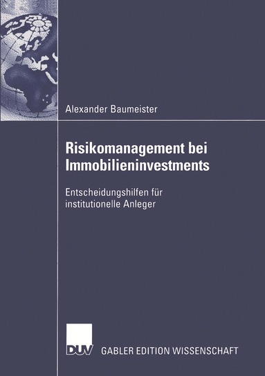 bokomslag Risikomanagement bei Immobilieninvestments