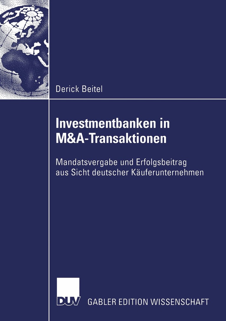 Derick Beitel - Investmentbanken in M&A-Transaktionen, Häftad