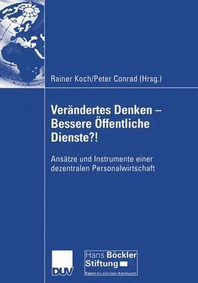 bokomslag Verändertes Denken - Bessere Öffentliche Dienste?!