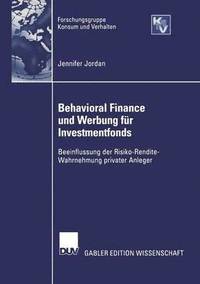 bokomslag Behavioral Finance und Werbung fr Investmentfonds