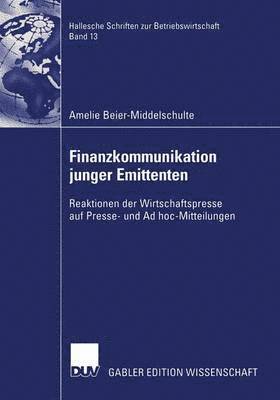 Finanzkommunikation junger Emittenten 1