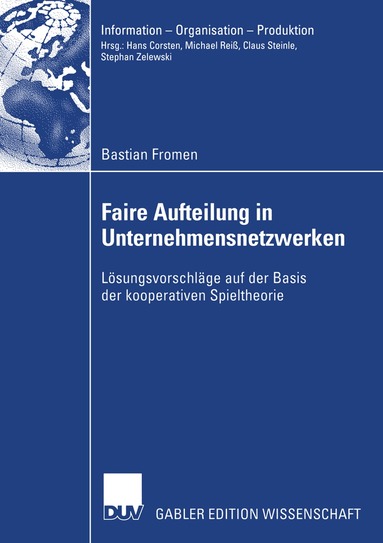 Bastian Fromen - Faire Aufteilung in Unternehmensnetzwerken, Häftad